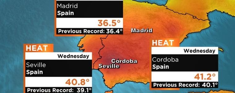 Жега в Испания – живакът удари 42 градуса 