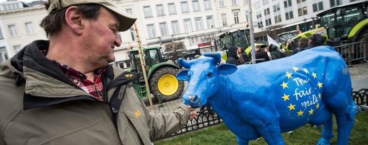 Български фермери на протест в Брюксел 