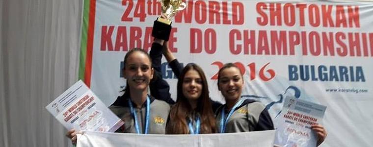 Златен и два сребърни медала за каратистите от Каварна от световното първенство