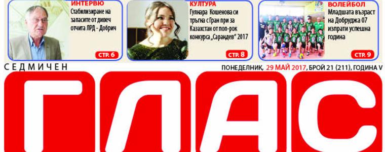 Вестник ГЛАС: 24 май в Добрич
