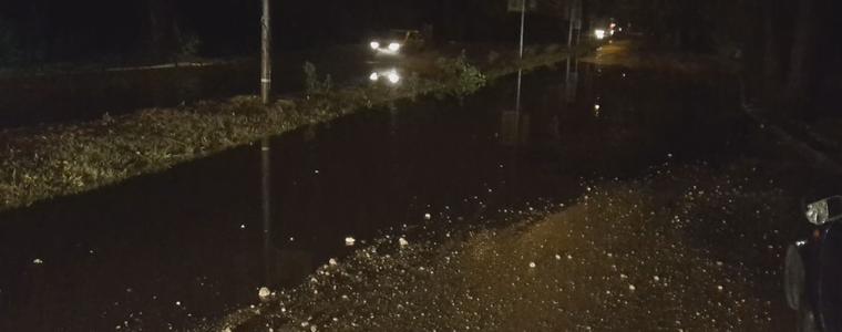 Паднали дървета и наводнени мази и шахти след снощната буря в Добрич (ВИДЕО)