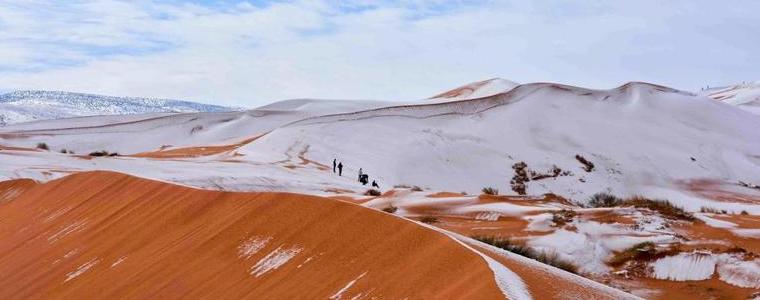 Сняг валя в Сахара за втора поредна година