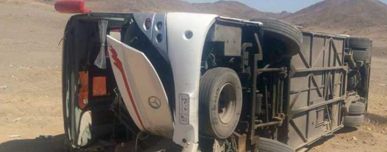 Автобусът с български туристи в Египет катастрофирал заради висока скорост
