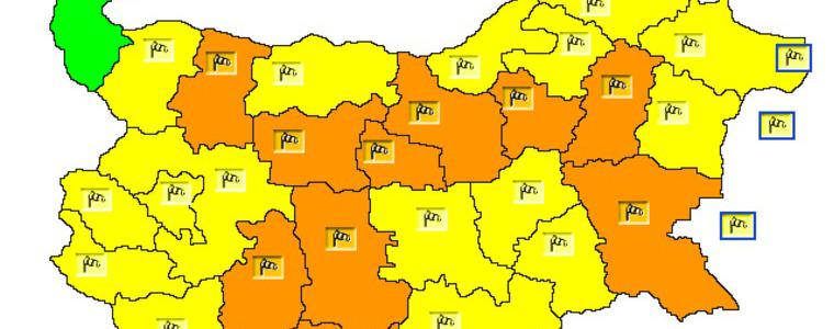 Жълт код за област Добрич – южният вятър ще донесе затопляне, но и пориви до 20 метра в секунда