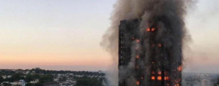 Голям пожар в Лондон, десетки евакуирани през нощта от домовете си