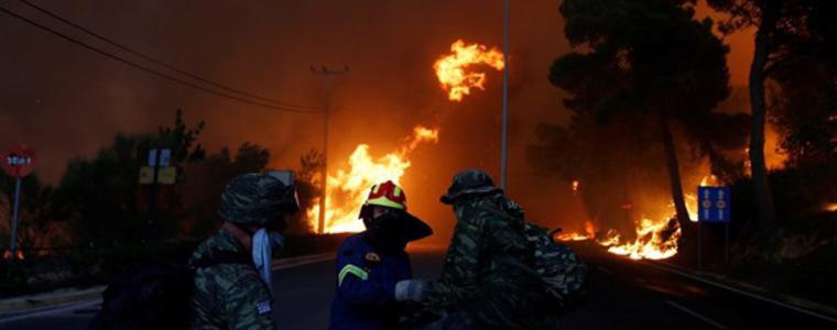 Гръцки огнеборци: Липсата на авариен план стои зад големия брой жертви на пожарите  