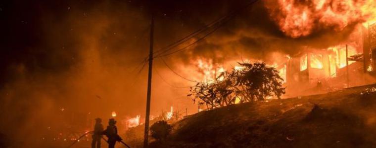 Спукана автомобилна гума е предизвикала опустошителния пожар в Калифорния