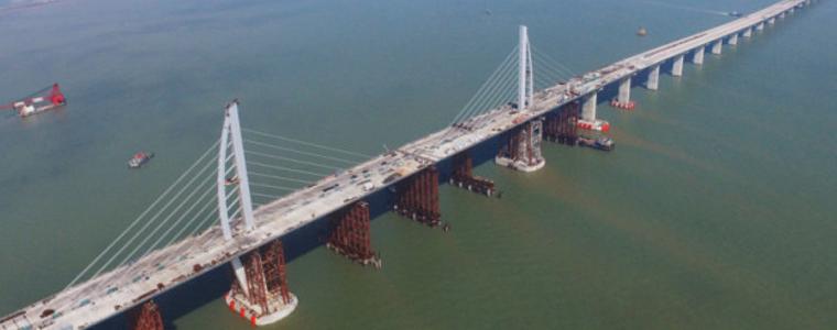 В Китай откриха най-дългия мост в света - 55 километра