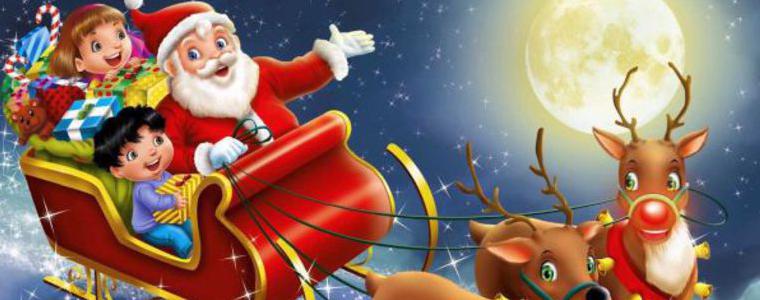 Дядо Коледа е подготвил подаръци и  лакомства за децата на Каварна
