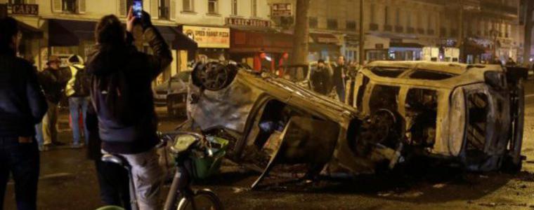 Протестите във Франция – погроми, запалени коли, счупени витрини