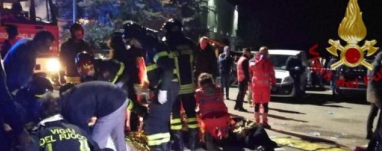 Шестима загинали и 120 ранени при паническа блъсканица в нощен клуб в Италия
