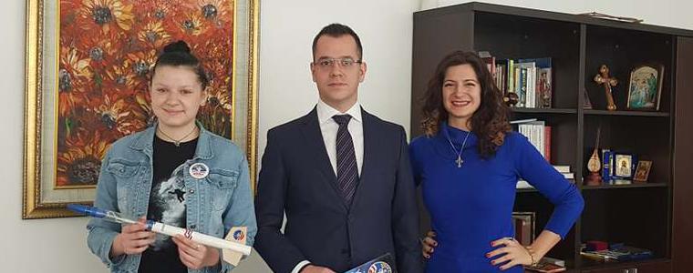Кметът Йордан Йорданов се срещна с д-р Гергана Райжекова от Центъра за творческо обучение