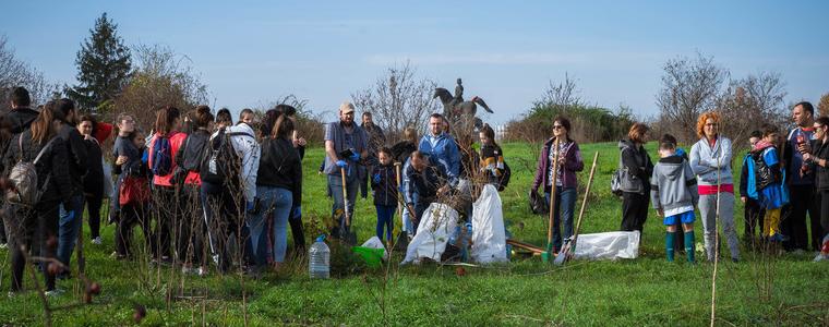 Доброволци засадиха 150 фиданки в района на паметника на Деспот Добротица в Добрич