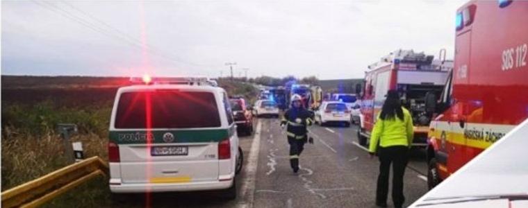 Голяма автобусна катастрофа в Словакия с множество загинали