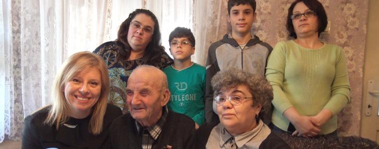 Единственият жив ветеран от Втората световна война в областта навърши 97 години (ВИДЕО)