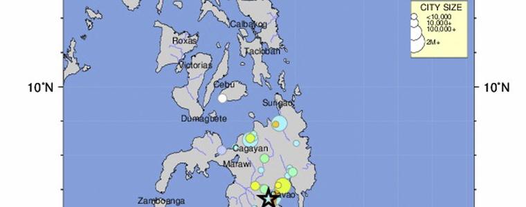Земетресение от 6.8 удари Филипините