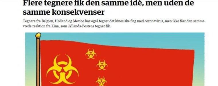 Белгийски вестник разгневи Китай с графики на коронавируса върху знамето му