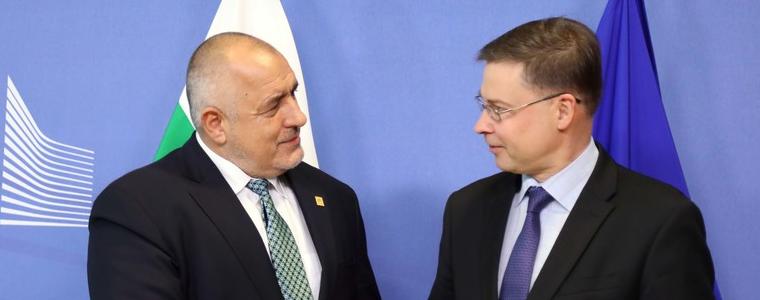 Борисов обсъди със заместник-председателя на ЕК напредъка на страната ни за влизането в чакалнята на еврозоната