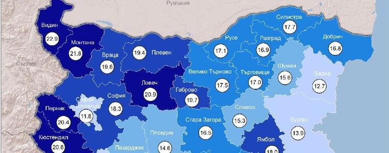 Смъртността в област Добрич - над средната за страната