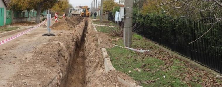 Община Генерал Тошево започна изпълнение на проект за рехабилитация на водопроводи в селата Спасово, Кардам и Люляково
