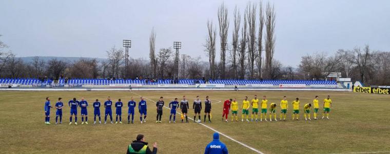 ФУТБОЛ: "Добруджа" с първа загуба навън от октомври насам