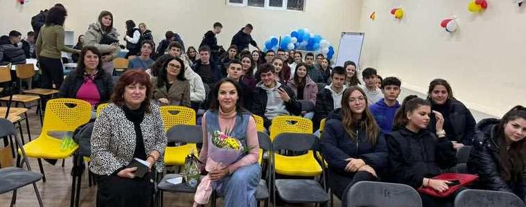 Среща на актрисата Гергана Стоянова с ученици в ЕГ „Гео Милев“