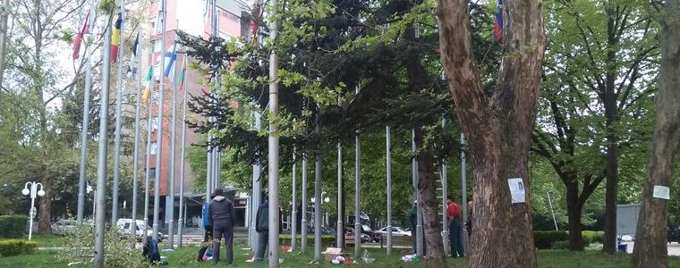 Смениха знамената за Деня на Европа
