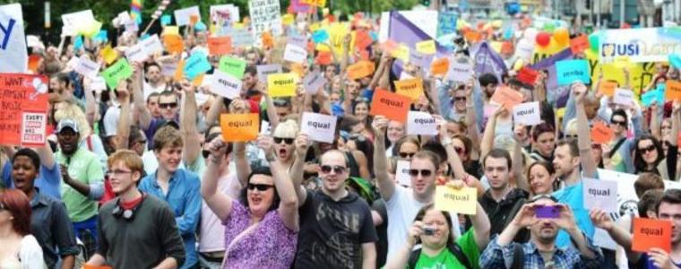 Ирландците одобряват с референдум еднополовите бракове