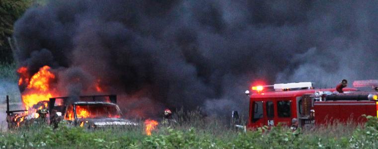Изхвърлен фас от преминаващ автомобил запалил камиона до Батово