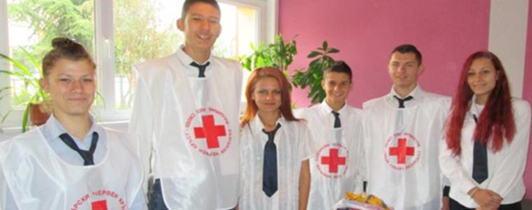 Ученици дариха хранителни пакети за Деня на възрастните хора