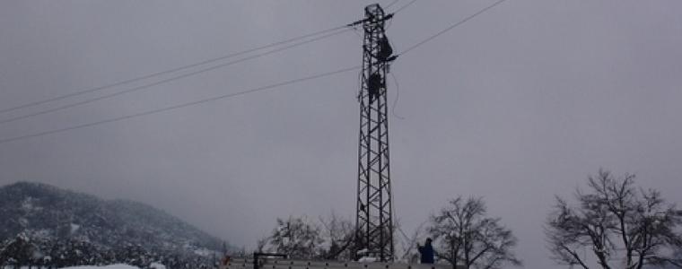 Над 30 села имат проблеми с електрозахранването към 17.00 часа