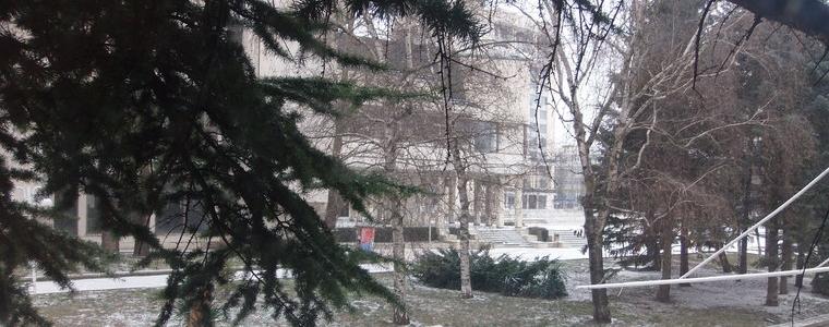 Първи сняг в Добрич. Честито!