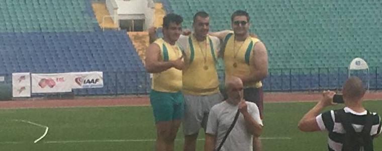 Л.АТЛЕТИКА: Михаил Михалев от СКЛА Добрич стана шампион на гюлле. И тримата призьори са съотборници 
