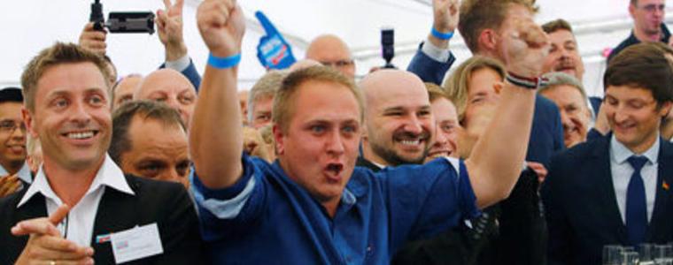 Антиевропейската AFD побеждава на избори партията на Меркел, сочат първи данни