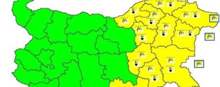 Жълт код за силен вятър в Добричко
