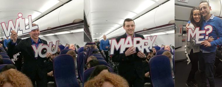 Българин предложи брак на приятелката си по време на полет до Барселона