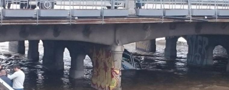 Полицейска Лада падна във Владайската река, двама ранени  