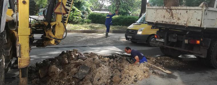 Проблеми с водата в центъра на Добрич заради авария на централен водопровод