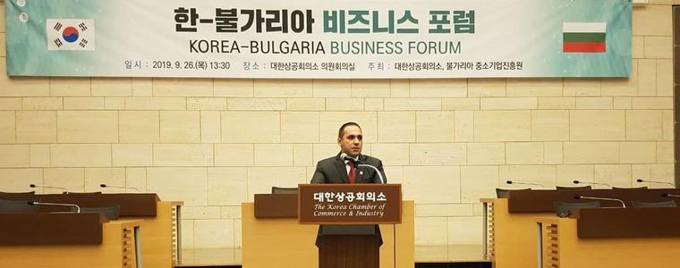 Министър Караниколов: През 2018 г. стокообменът между България и Република Корея е нараснал с близо 48%