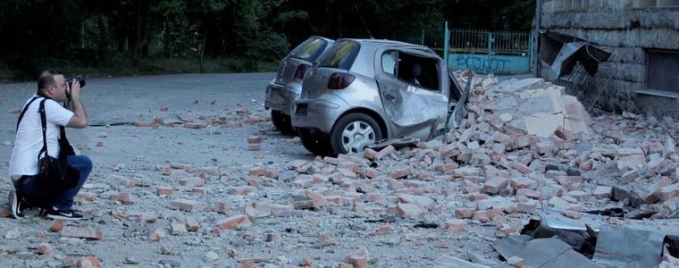 Мощни земетресения в Албания с разрушени сгради и множество ранени