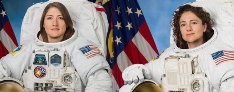 Стартира първото в историята изцяло женско излизане в открития космос