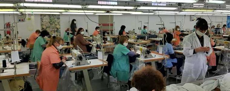 Близо 2000 защитни облекла ще бъдат произведени до края на утрешния ден във фабрика във Враца