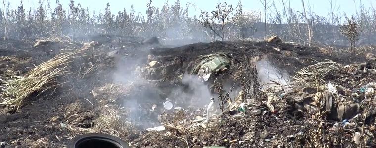 Община Добрич осигурява специална техника за потушаването на пожара на депото край Богдан