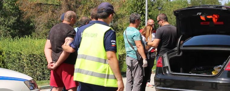 Задържаха мъж след побой и стрелба с пистолет в района на Петия километър (ВИДЕО)