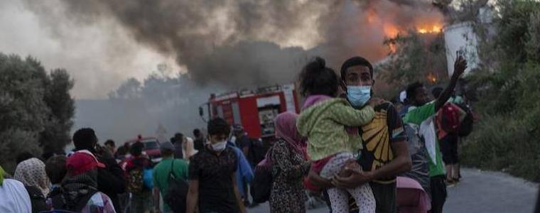 Пожарът на Лесбос изправи Европа пред хуманитарна криза