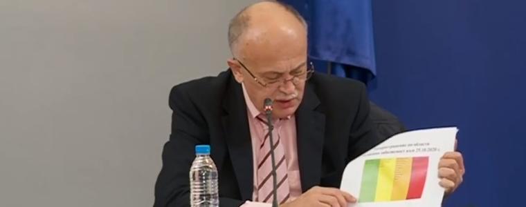 Само областите Добрич и Видин са в жълтата зона с най-малко новозаразени за 2 седмици