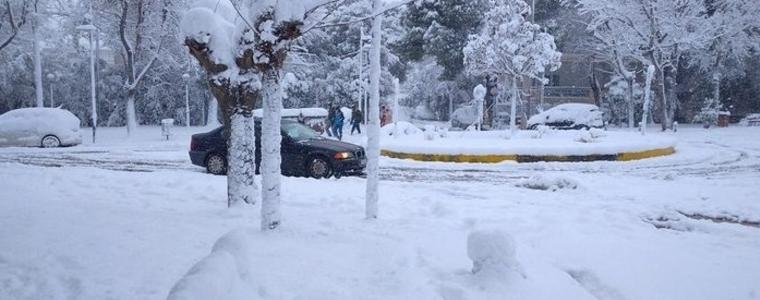 Атика побеля, студеният фронт "Медея" стигна до Акропола