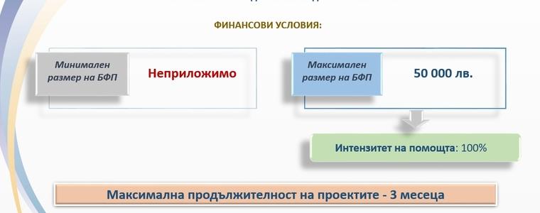 Подкрепа за малките предприятия с оборот над 500 000 лв. за справяне последиците от пандемията 
