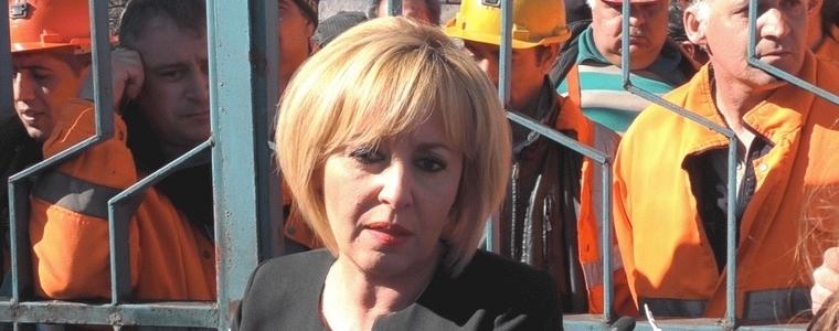 ИЗБОРИ 2021: Мая Манолова: Над половината от работниците от мина „Оброчище“ получиха заплатите си 