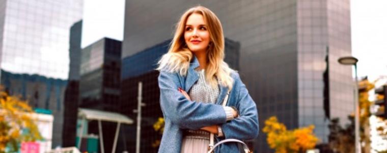 Модно палто като въплъщение на хармонията на цвета и материята